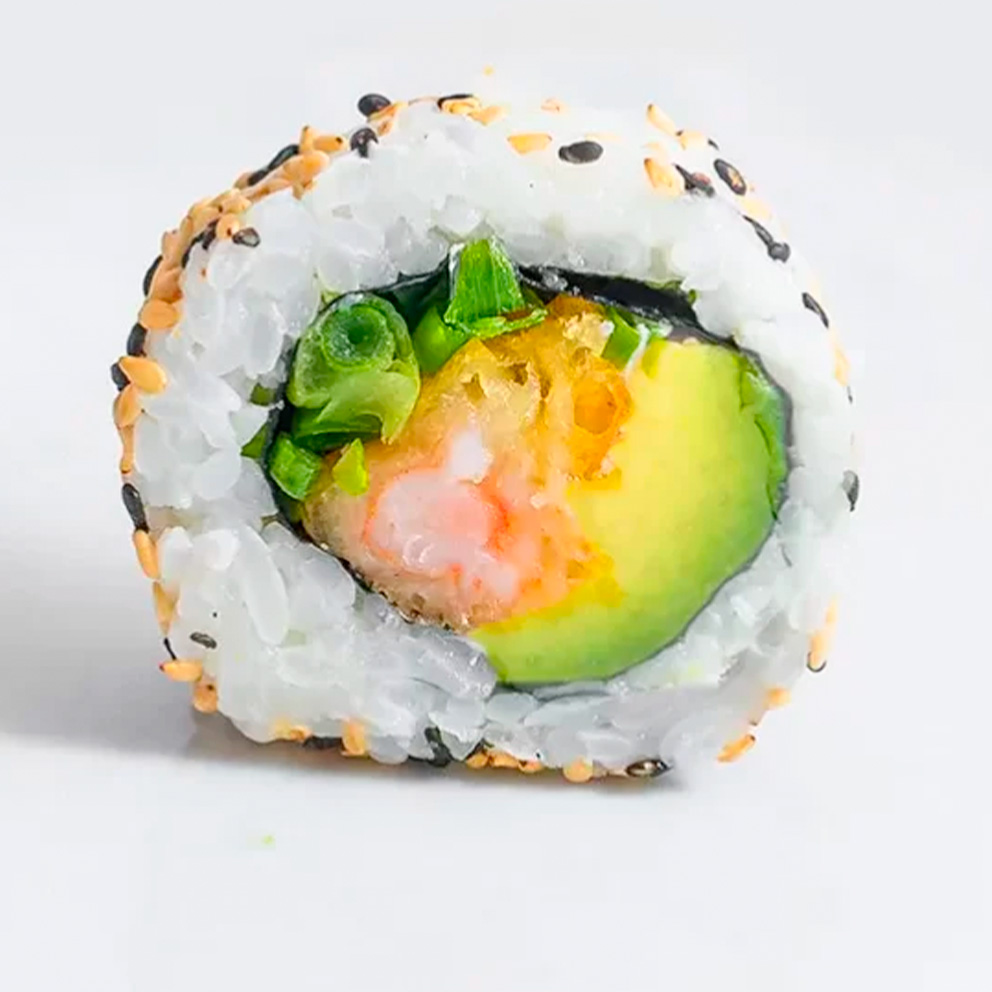 1. Sésamo: Camarón/queso/palta